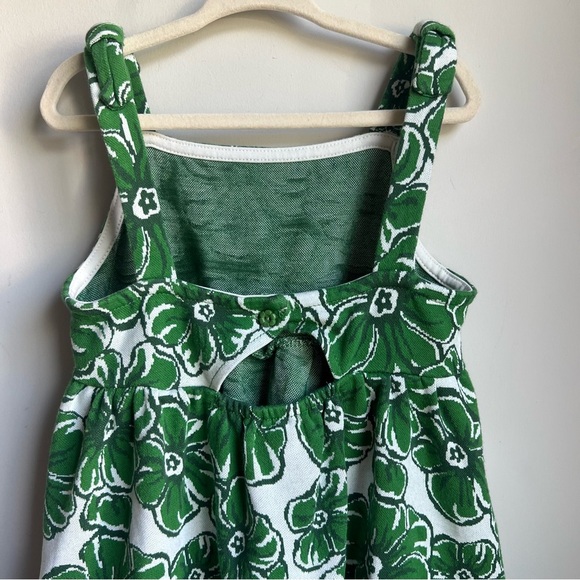Tahari Green & White Kids Sleeveless Sundress - US 7 - Picture 4 of 9